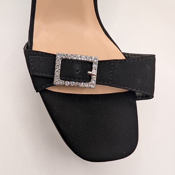 MARCOREPUBLIC Nottingham Black Chunky Heel Strap Platform Pumps Size 9 - Picture 5 of 10